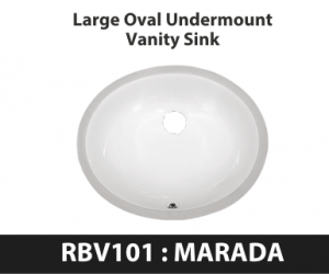 Large Oval Undermount Vanity Sink