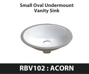 Small Oval Undermount Vanity Sink