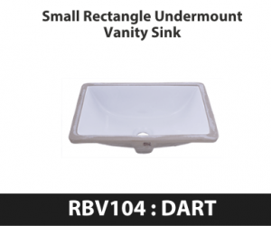 Small Rectangle Undermount Vanity Sink