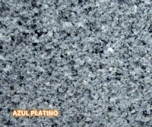 Azul Platino Granite - A slab of natural stone, Granite, featuring a light & cool base with a flecked pattern of blacks, grays, whites, greens and blues - Polished Finish